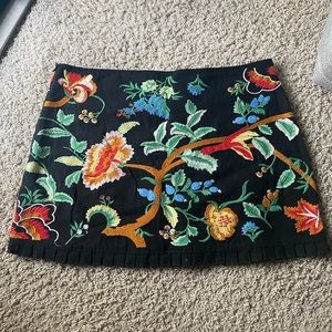 Zara Multi-Color Floral Skirt